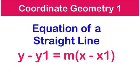 Finding The Equation Of A Line Y Y1 M X X1 Shs 1 Core Elective Math Youtube