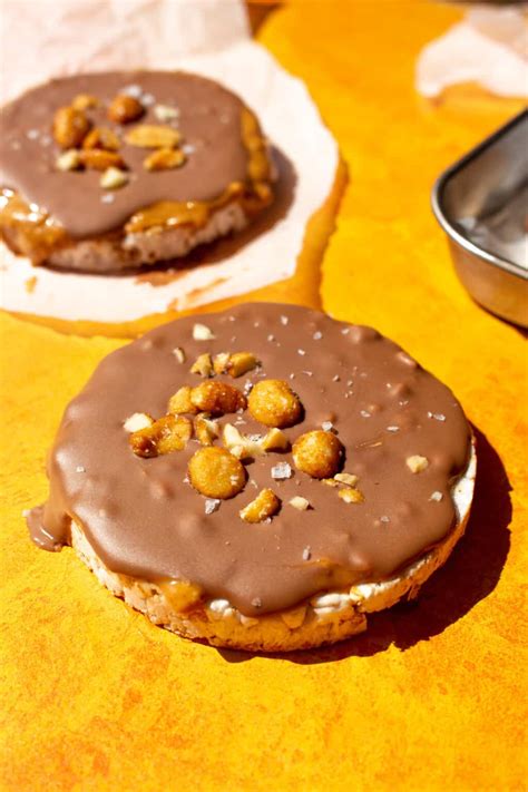 Chocolate Rice Cakes With Peanut Butter Tiktok Recipe Beat The Budget