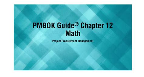 Solution Pmp Pmbok Short Guide Ch12 Studypool