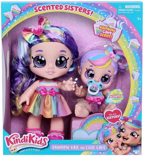 Moose Toys Kindi Kids Scented Big Sister Rainbow Kate And Toddler Cutie