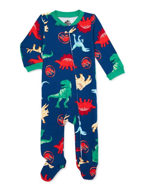 Jurassic World Baby One-Piece Footed Pajamas, Sizes NB-9M - Walmart.com