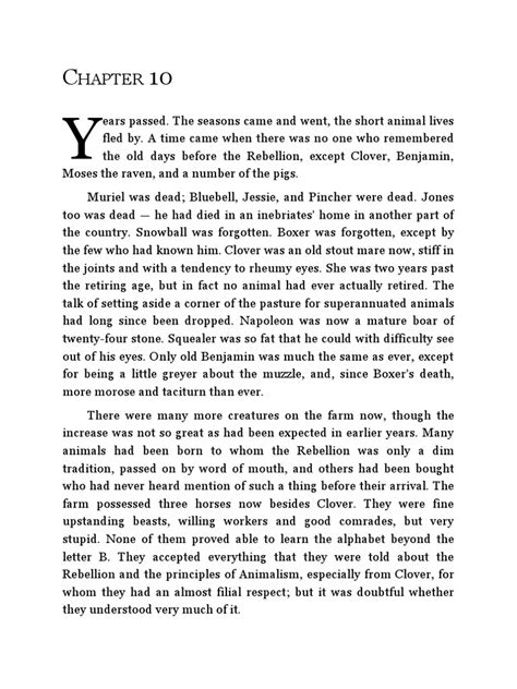 Chapter 10 Animal Farm By George Orwell Pdf