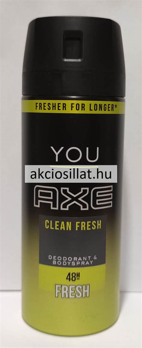 Axe You Clean Fresh Dezodor Rendel S Olcs Parf M S Parf M Ut Nzat