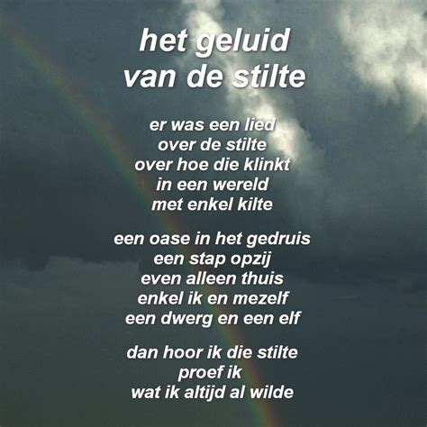 Gedichten In Beeld Het Geluid Van De Stilte