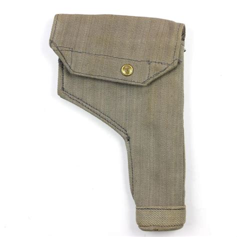 ORIGINAL BRITISH WWII P37 RAF BLUE CANVAS WEBLEY HOLSTER W/ ROD ...