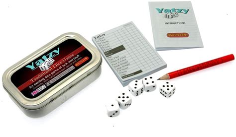 Pocket Travel Yatzy Dice Game Yahtzee Compatible Dice Games