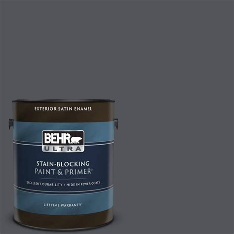 Behr Ultra Gal N Orion Gray Satin Enamel Exterior Paint