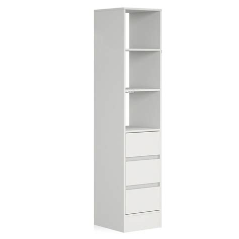 3 Drawer Storage Tower Unit 450mm Slide Wardrobes Direct