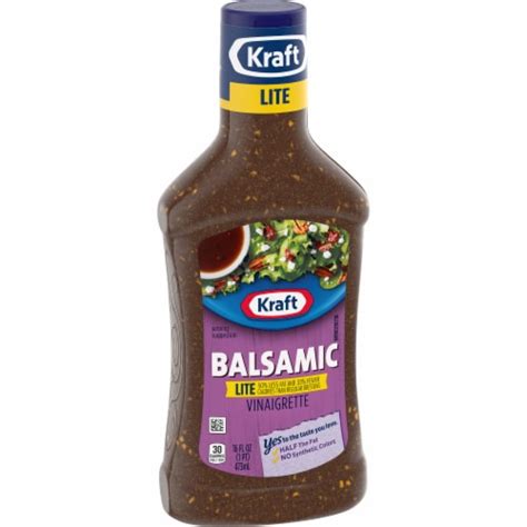 Kraft Balsamic Vinaigrette Lite Salad Dressing 16 Fl Oz Ralphs