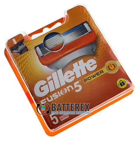 Сменные лезвия Gillette Fusion Power - упаковка 5 шт. | Купить лезвия ...