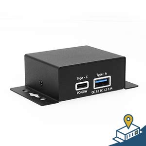 Coolgear Chargeit Mini 75W Dual Port USB A USB C PD Charger W PPS