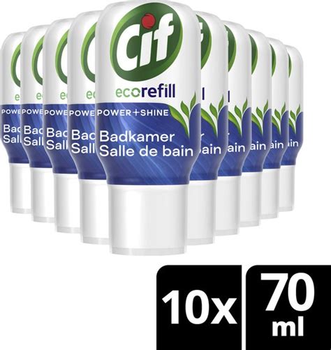 Cif Power Shine Badkamer Ecorefill Capsule 10 X 70 Ml