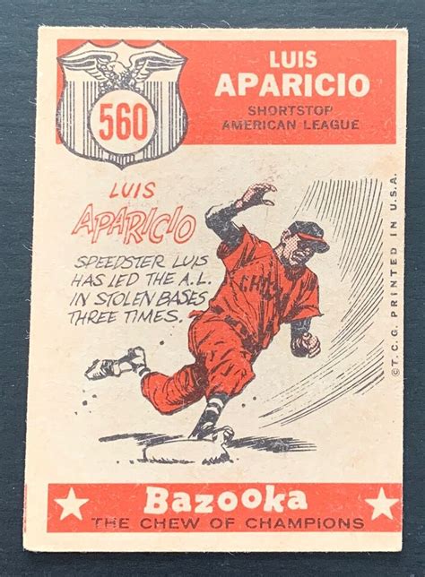 Topps Baseball Luis Aparicio High Number Hof Chicago White