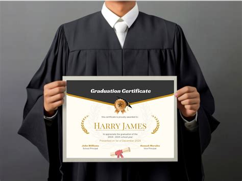 Elegant Graduation Certificate Frame Graduate Certificate High School ...