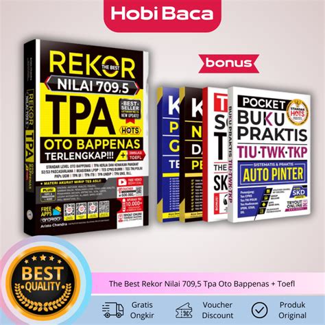 Jual Buku The Best Rekor Nilai Tpa Oto Bappenas Toefl Kumpulan