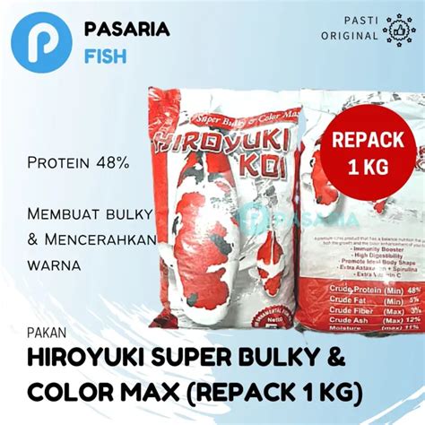 Pakan Ikan Hiroyuki Koi Merah Red Super Bulky Color Max Protein