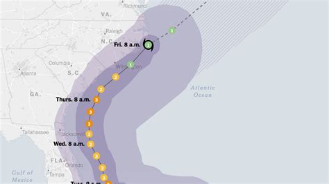 Live Maps Tracking Hurricane Dorians Path The New York Times