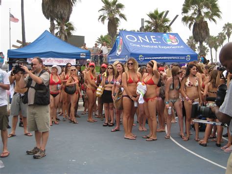 Aug Bikini Contest Venice Beach California Flickr