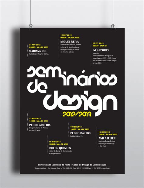 Poster Design Seminars On Behance