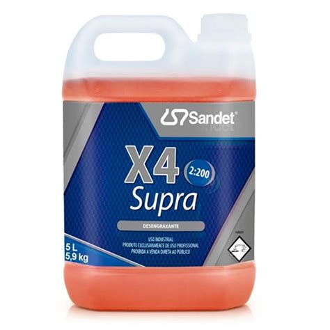 Detergente Desengraxante Alcalino Solupan X Supra L Sandet Produtos