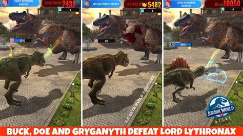 Tyrannosaurus Buck Tyrannosaurus Doe And Gryganyth Defeat Lord