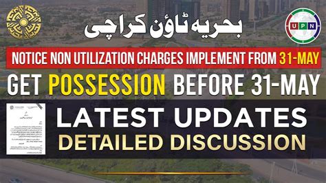 Big Update By Bahria Town Management Non Utilization Charges