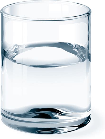 Glass Cup And Water Vector Vectors Graphic Art Designs In Editable Ai