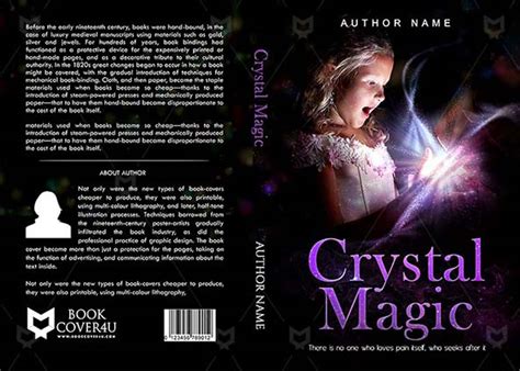 Fantasy Book Cover Design Crystal Magic