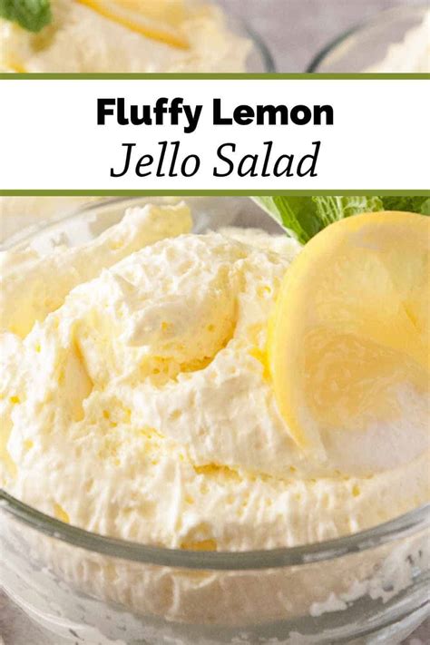 Fluffy Lemon Jello Salad Mindee S Cooking Obsession