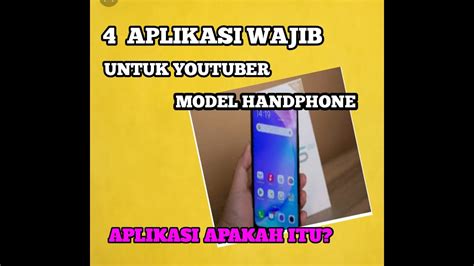 4 Aplikasi Wajib YouTuber Pemula YouTube