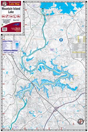 Lake Wylie Waterproof Map #327 – Kingfisher Maps, Inc.