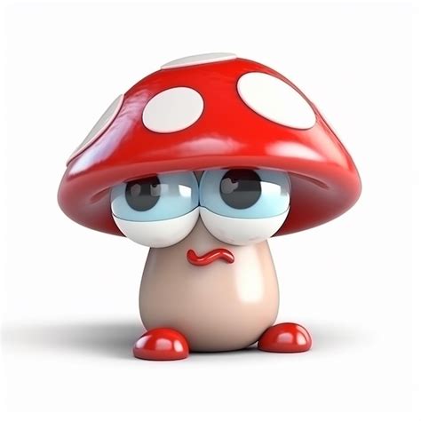 Champignon Agaric Mouche Champignon Toxique Rouge Drôle Dessin Animé