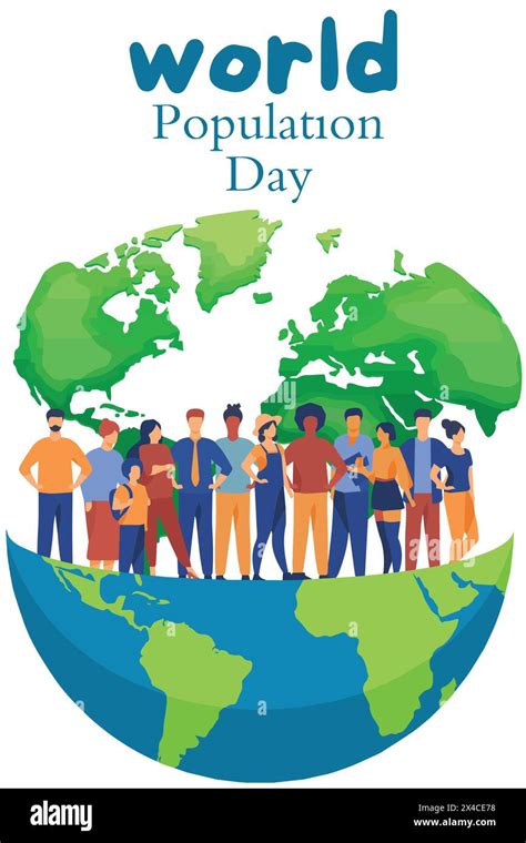 World Population Day Vector Flat Illustration Stock Vector Image And Art