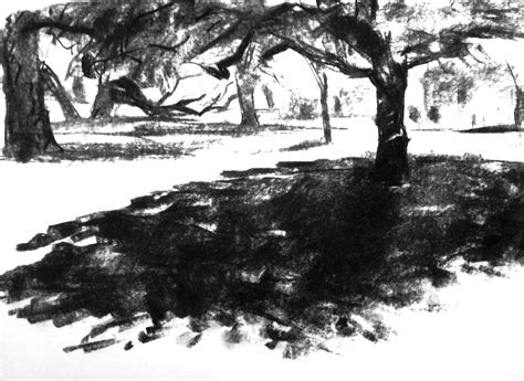 Urban Sketchers London: Spring sun, tree shadow