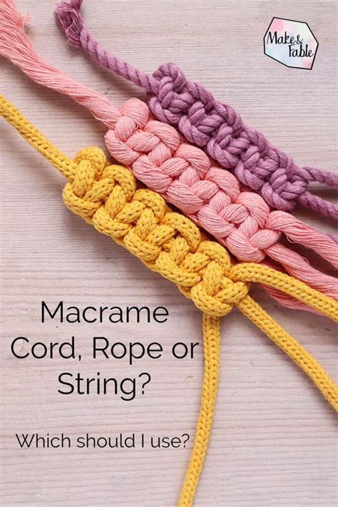 What Is The Difference Between Using Macrame Rope Cord And String