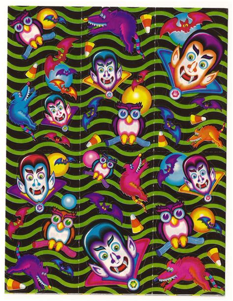 Sticker Lisa Frank Halloween