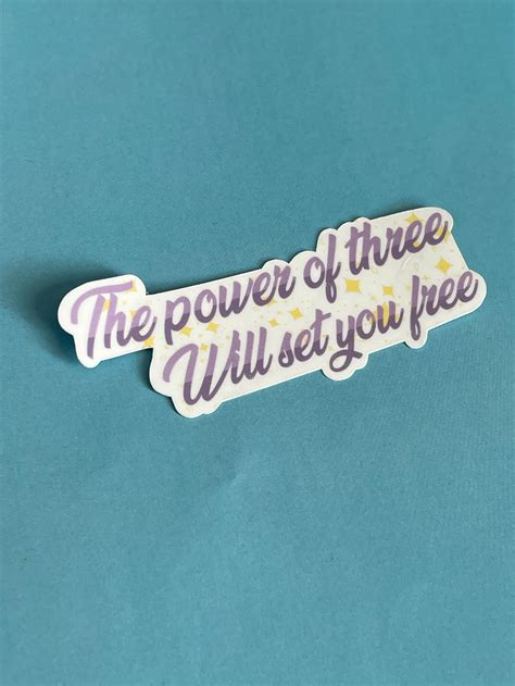 Power Of Three Charmed Sticker Matte Vinyl Sticker Etsy