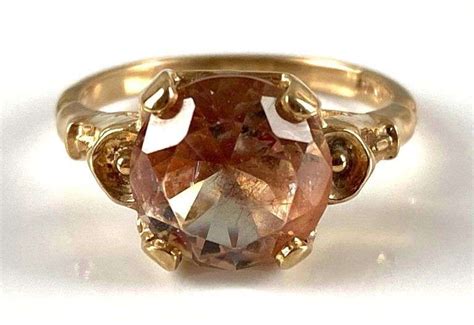 K Gold Sunstone Ring Matthew Bullock Auctioneers