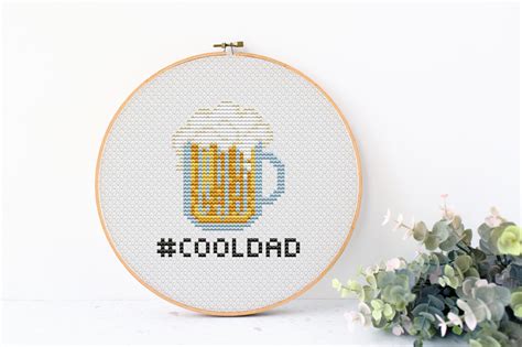 Beer Mug Cross Stitch Pattern Funny Gift For Beer Lover Etsy