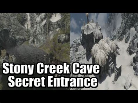 Skyrim Stony Creek Cave Serect Entrance Youtube