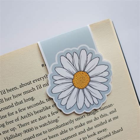 Daisy Magnetic Bookmark Book Accessories Page Saver Colourful Page Clip