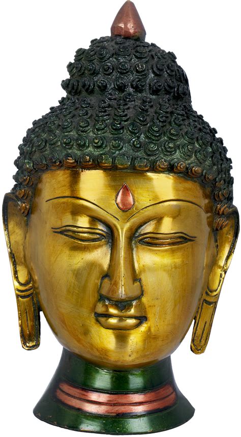 Lord Buddha Wall Hanging Mask Tibetan Buddhist Exotic India Art