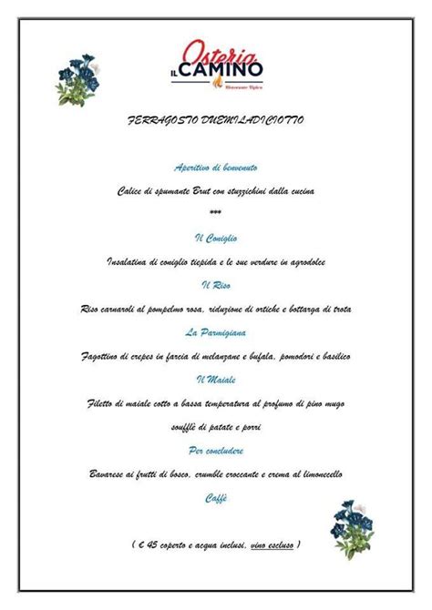 più computer Resistenza ristorante il camino ballabio menu Crudeltà