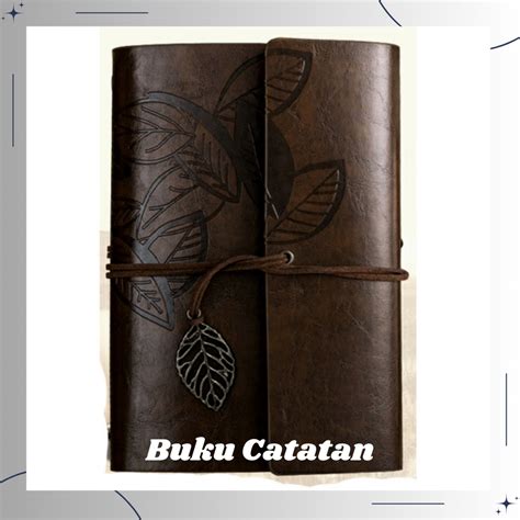 Jual Buku Catatan Binder Kulit Retro Leaf Shopee Indonesia