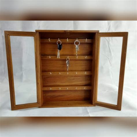 Key cabinet / Teak key cabinet / Wood key cabinet / Wall mounted key ...