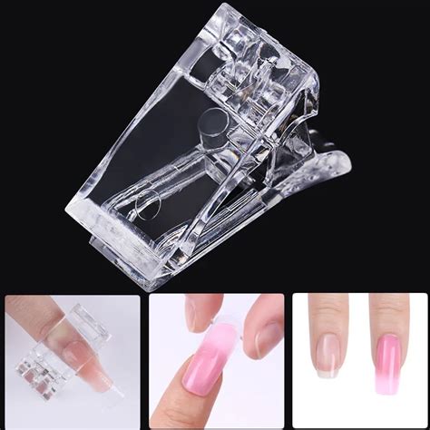 5pcs Nail Form Finger Extension Poly Gel Quick Building Nail Tips Clip