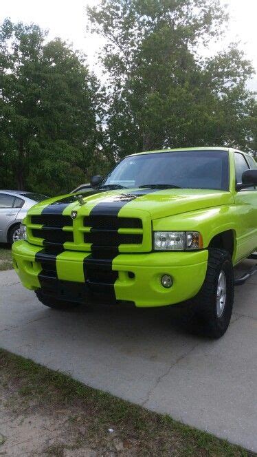 My Big Lime Green Machine 2000 Dodge Ram 1500 V8 59l Has All Terrain