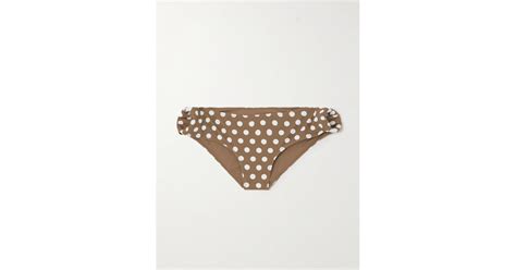 Marysia Swim Coronada Polka Dot Bikini Briefs In Natural Lyst