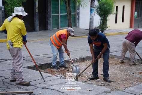 Cosoleacaque Lleva A Cabo Obras De Bacheo En Calles Del Municipio