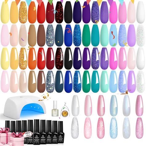 Amazon Beetles Pcs Gel Nail Polish Kit With Uv Led Light Soak